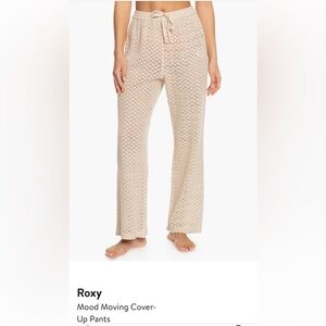 Roxy Tan Knit Cover-Up Pants